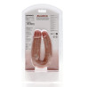 Real Rock Double Gode U Shape 12 x 3cm Marron